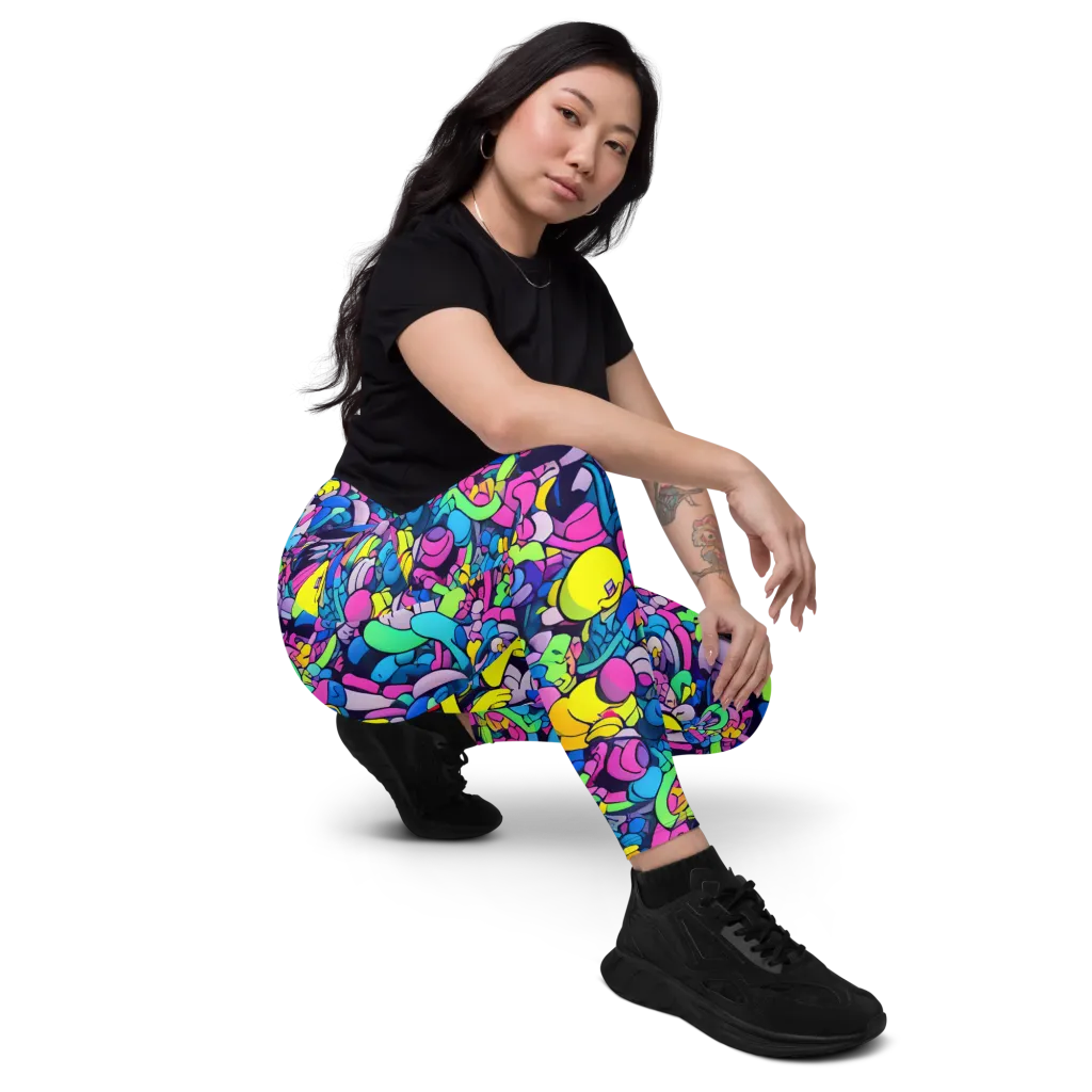 Radiant Revelation on Leggings with Pockets — Right Front