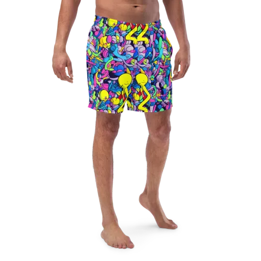 Radiant Revelation on a Swim Trunks