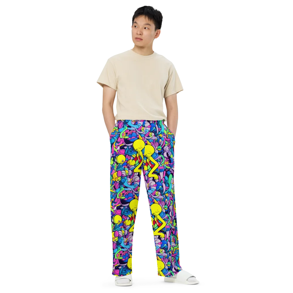 Radiant Revelation on Wide-Leg Pants — Front