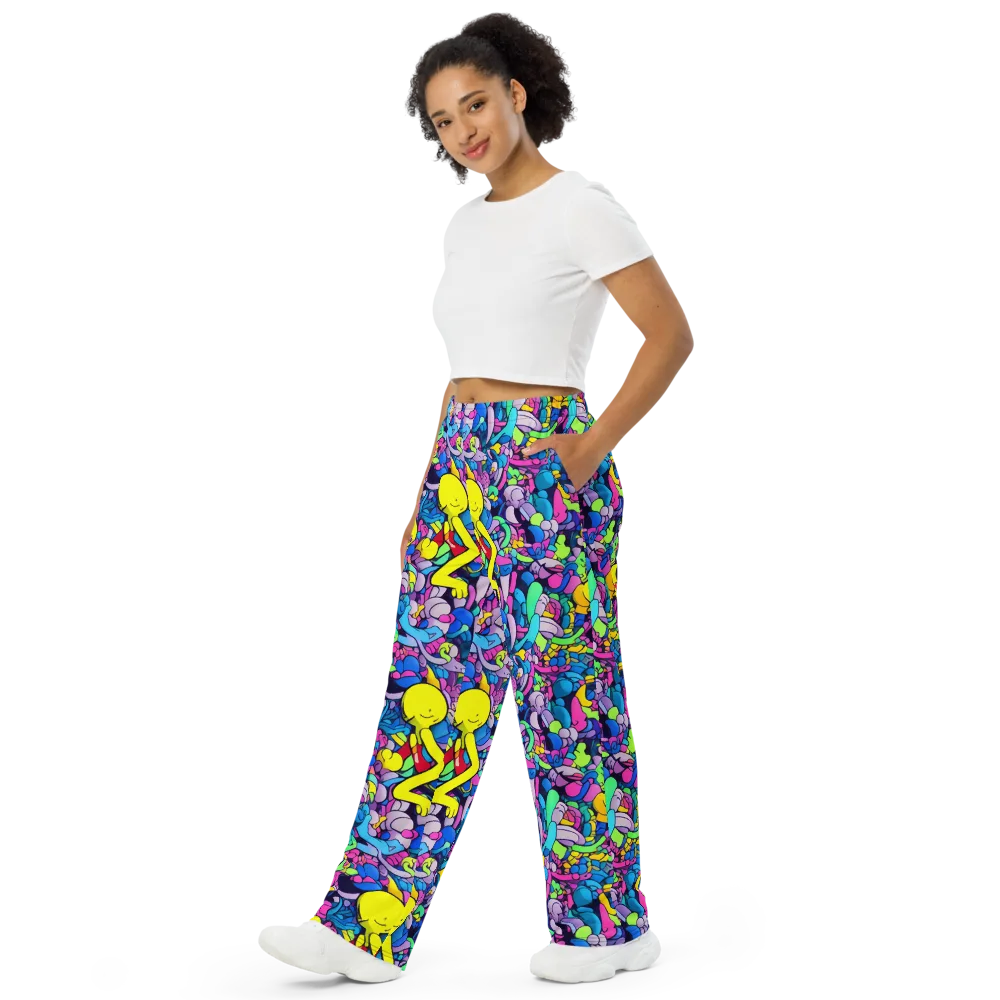 Radiant Revelation on Wide-Leg Pants — Left Front