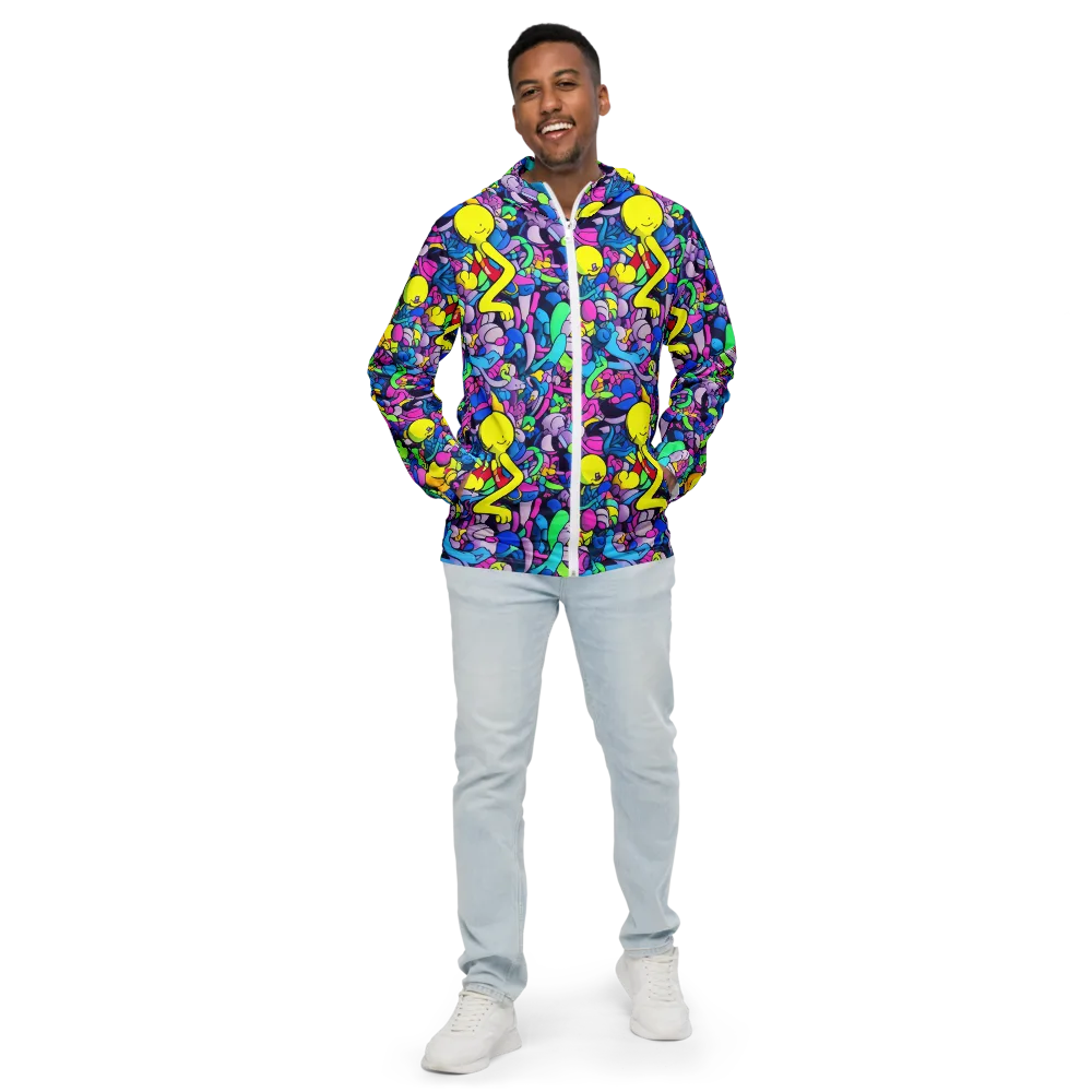 Radiant Revelation on Men's Windbreaker — Front