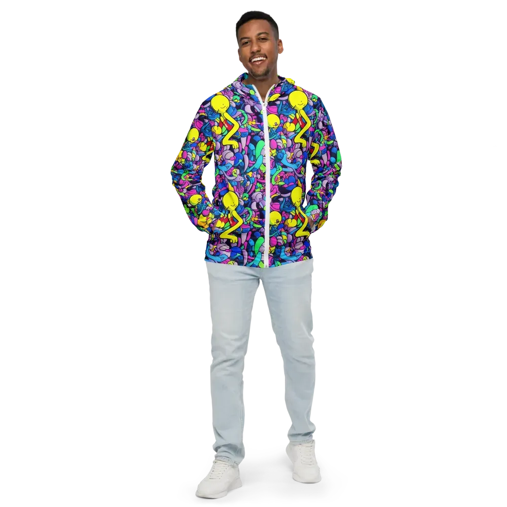 Radiant Revelation on Men's Windbreaker — Front