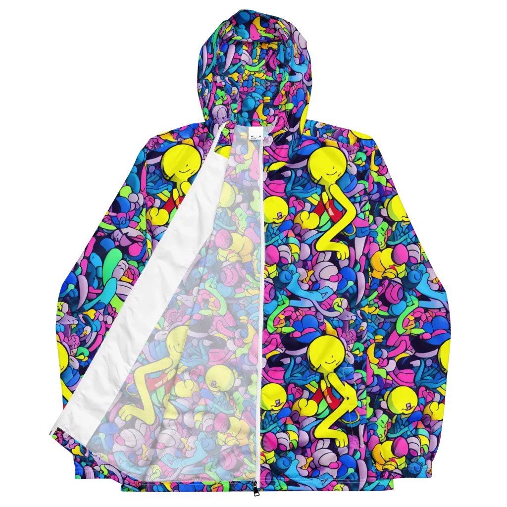 Radiant Revelation on Men's Windbreaker — Front