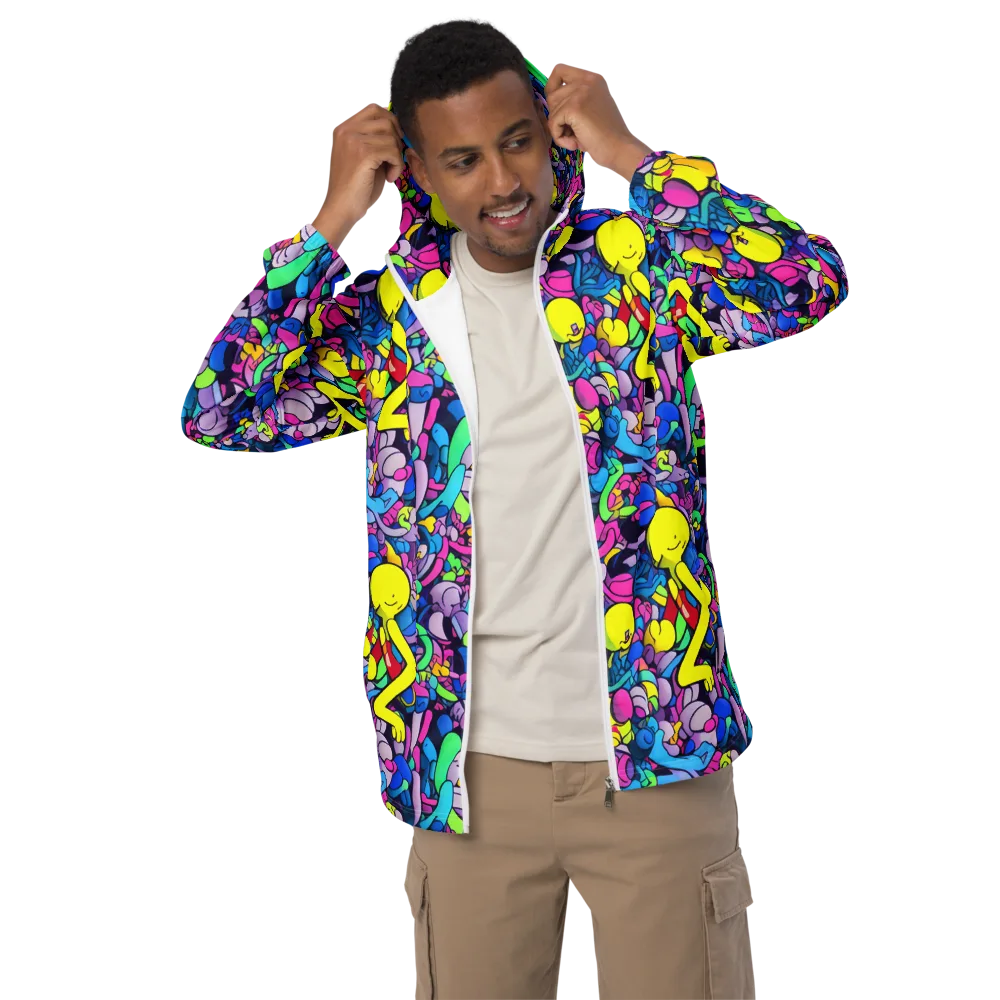 Radiant Revelation on Men's Windbreaker — Front