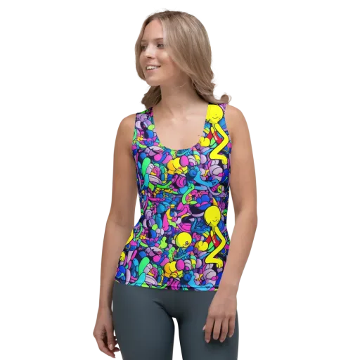 Radiant Revelation on a Women's Tank Top