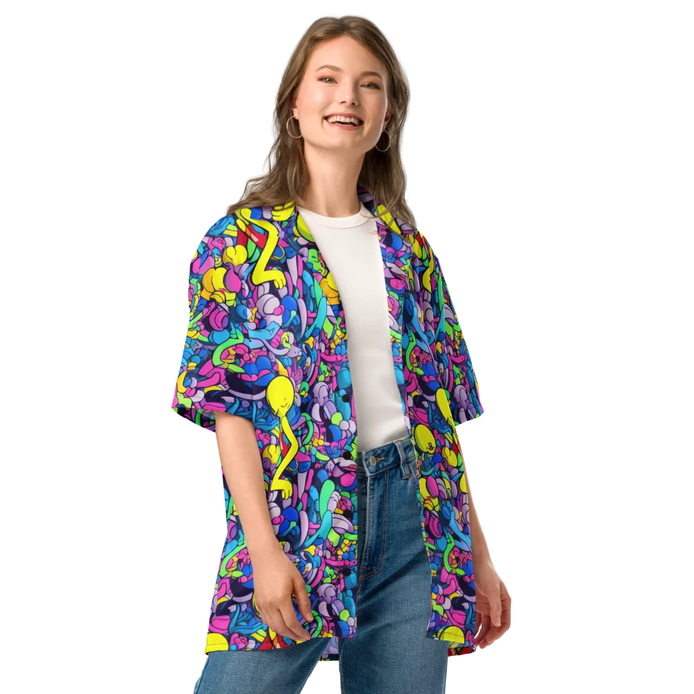 Radiant Revelation on Button Shirt — Front