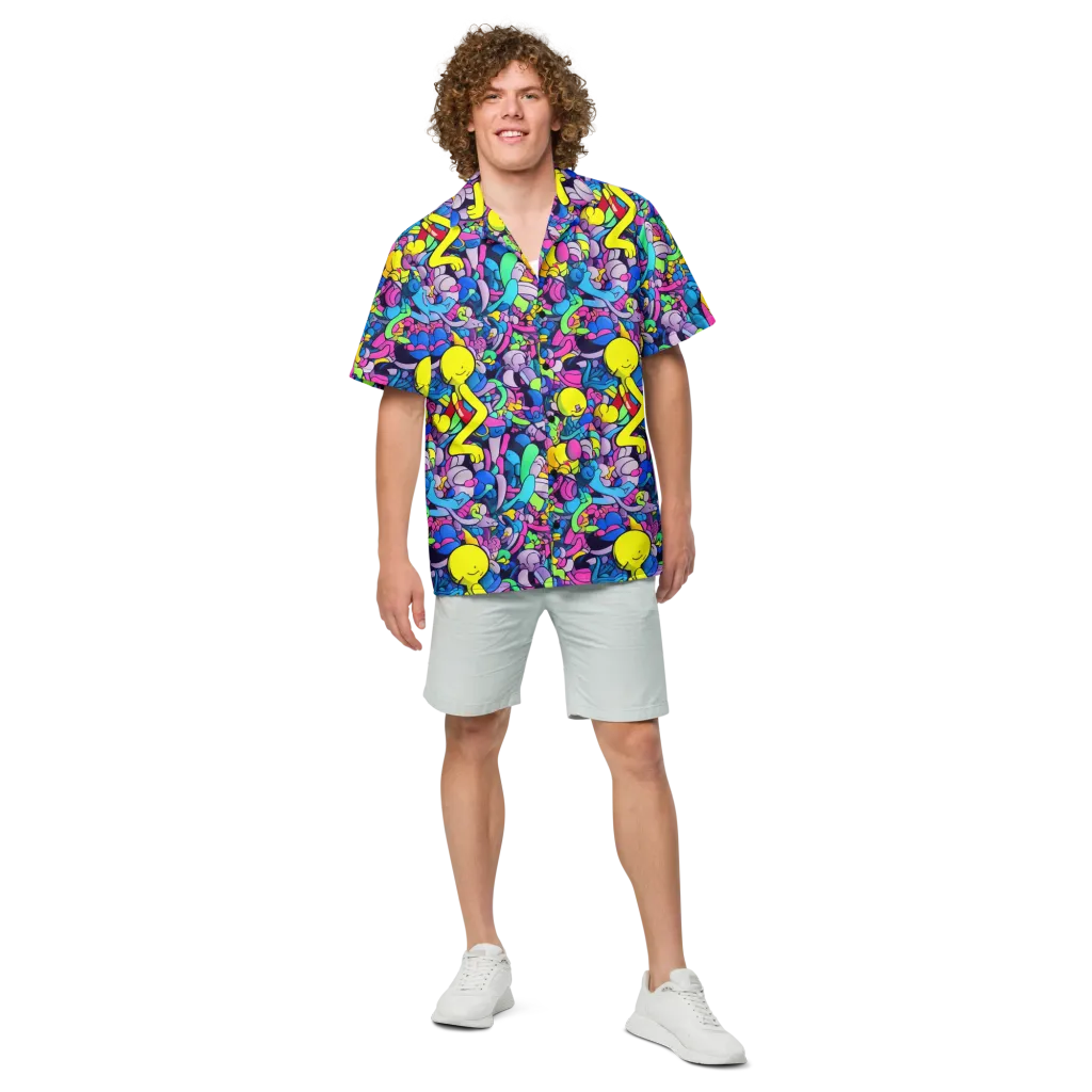 Radiant Revelation on Button Shirt — Front