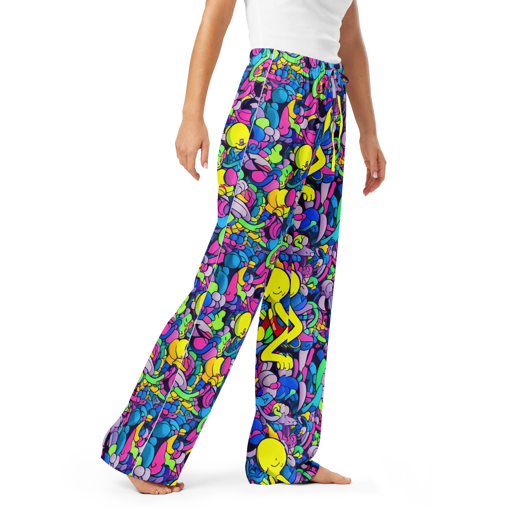 Radiant Revelation on Women's Pajama Pants — Right Front