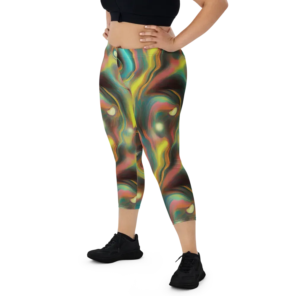 Soulfire Embrace on Capri Leggings — Front
