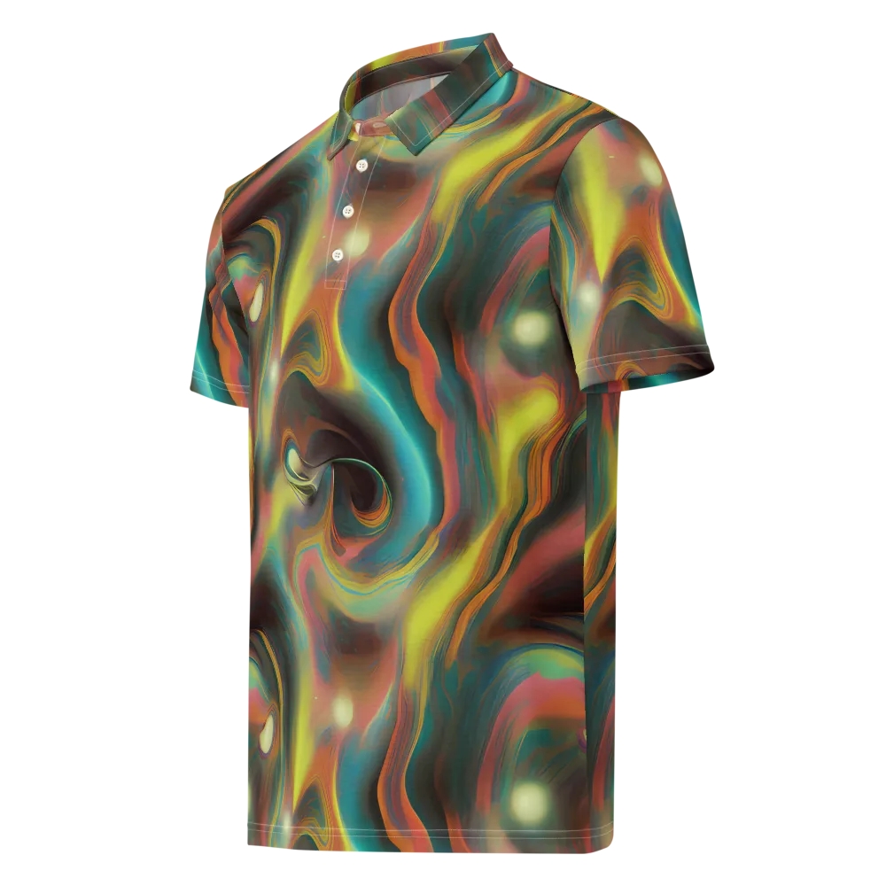 Soulfire Embrace on Men's Slim Fit Polo Shirt — Left Front