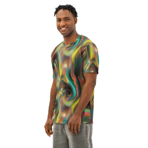 Soulfire Embrace on a Men's Cotton Crew Neck T-Shirt