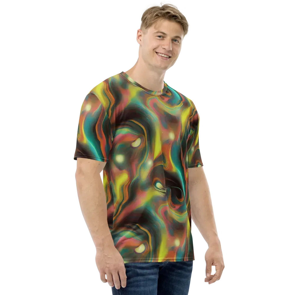 Soulfire Embrace on Men's Crew Neck T-Shirt — Right