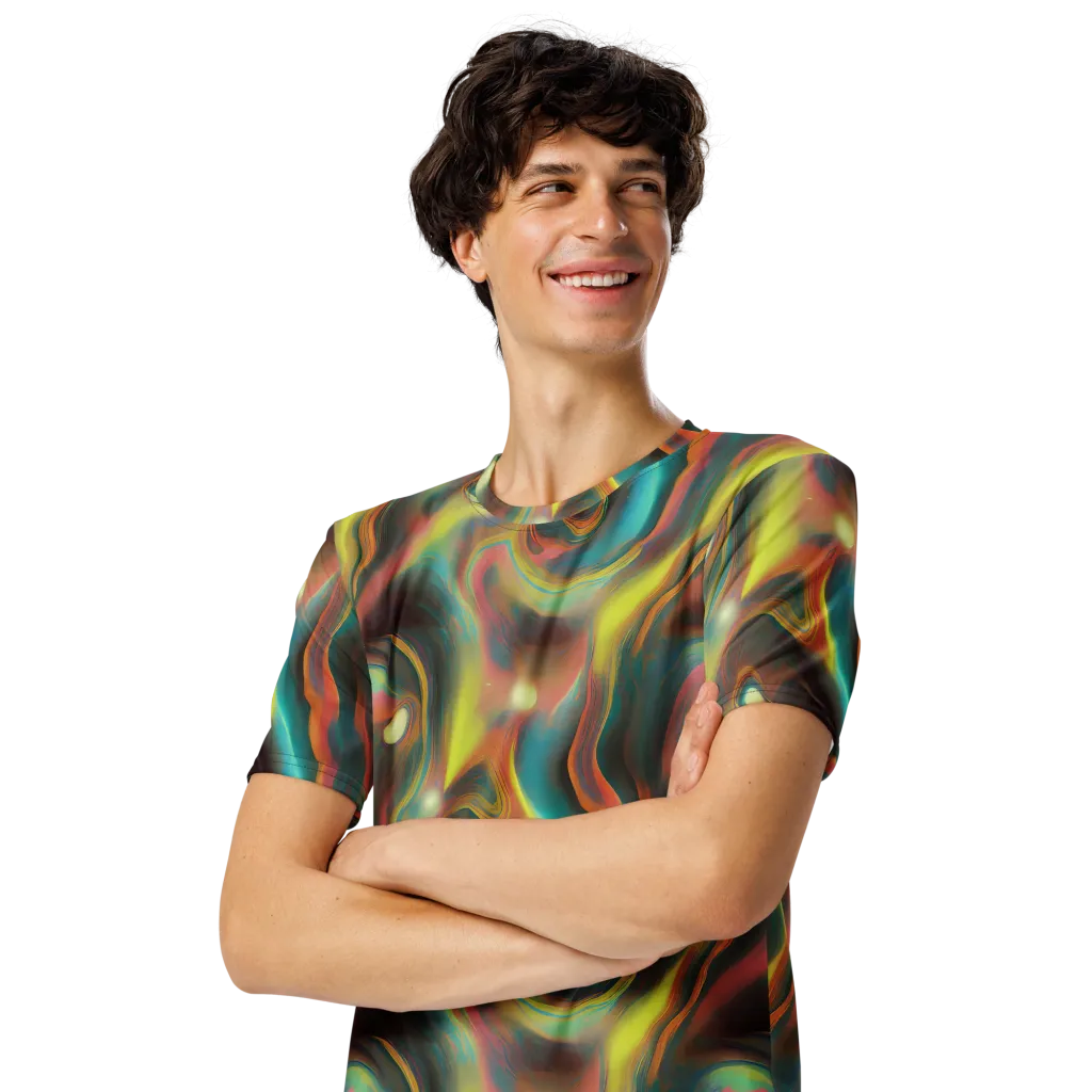 Soulfire Embrace on Men's Crew Neck T-Shirt — Left Front