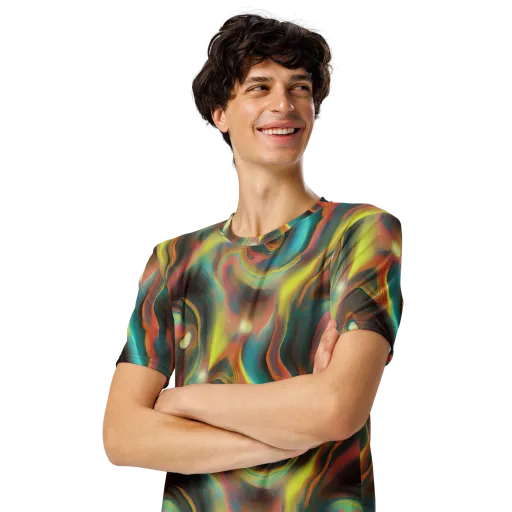Soulfire Embrace on a Men's Crew Neck T-Shirt