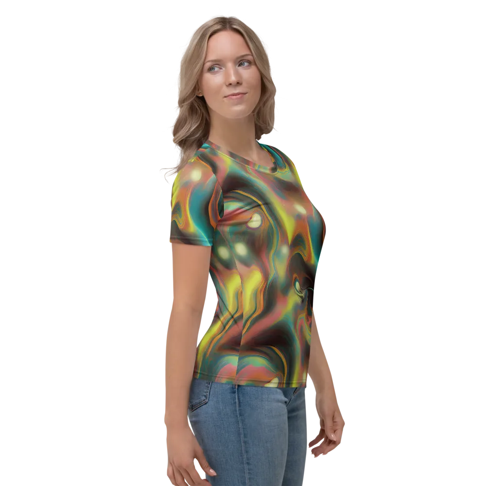 Soulfire Embrace on Women's Crew Neck T-Shirt — Right