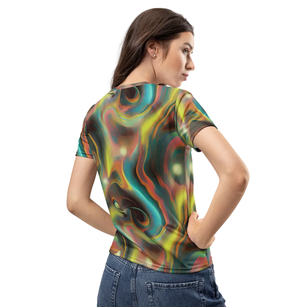 Soulfire Embrace on Women's Crew Neck T-Shirt — Back
