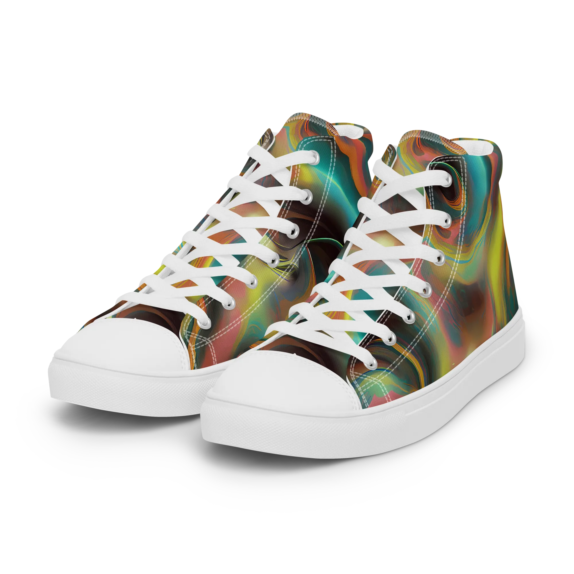 Soulfire Embrace on Women's High Top Canvas Shoes — Left Front