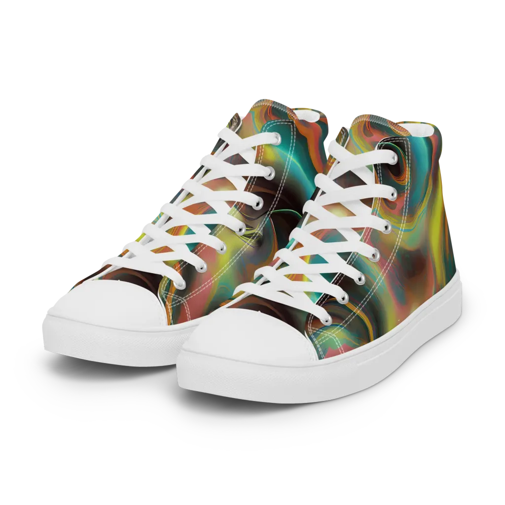 Soulfire Embrace on Women's High Top Canvas Shoes — Left Front
