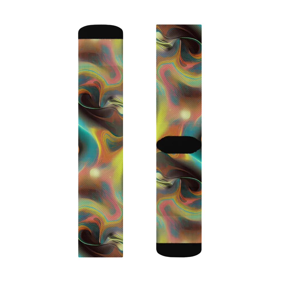 Soulfire Embrace on Socks — Left Sock