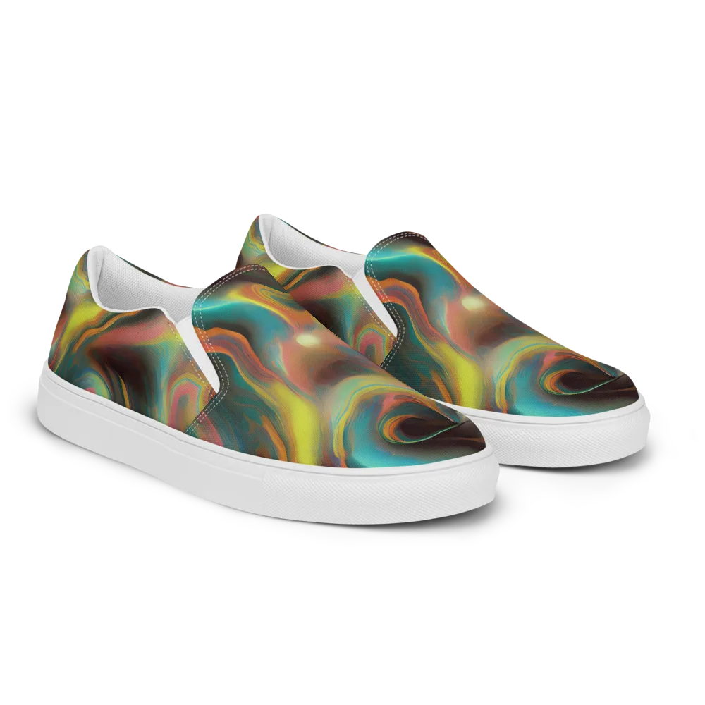 Soulfire Embrace on Women's Slip-On Canvas Shoes — Right Front