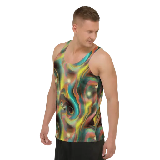 Soulfire Embrace on a Men's Tank Top