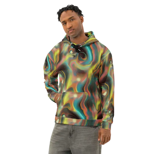 Soulfire Embrace on a Cotton Hoodie