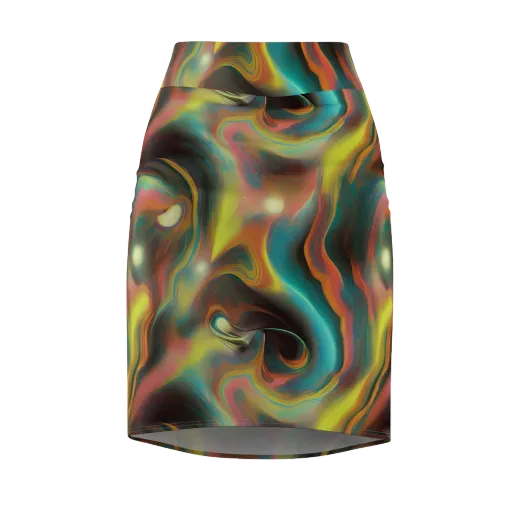 Soulfire Embrace on a Pencil Skirt