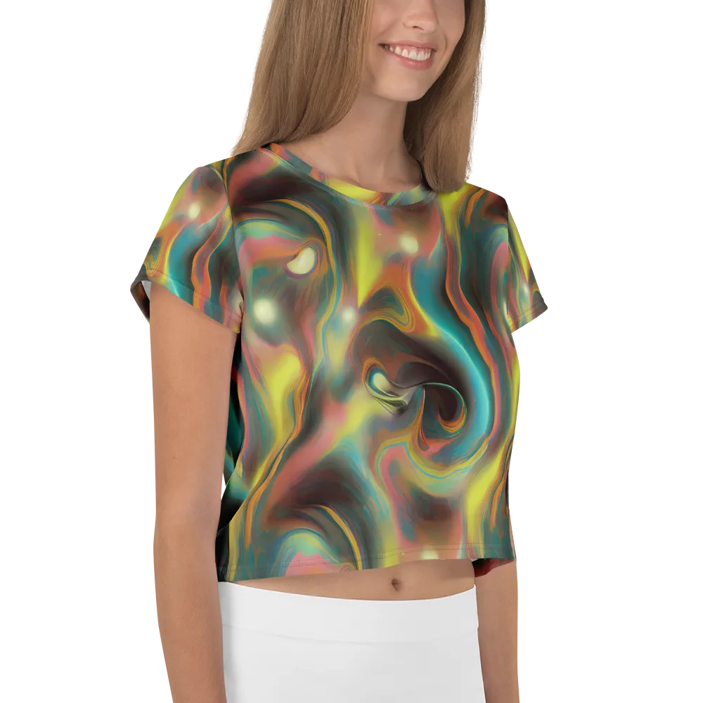Soulfire Embrace on Crop Tee — Right