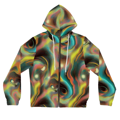 Soulfire Embrace on a Women's Full-Zip Hoodie