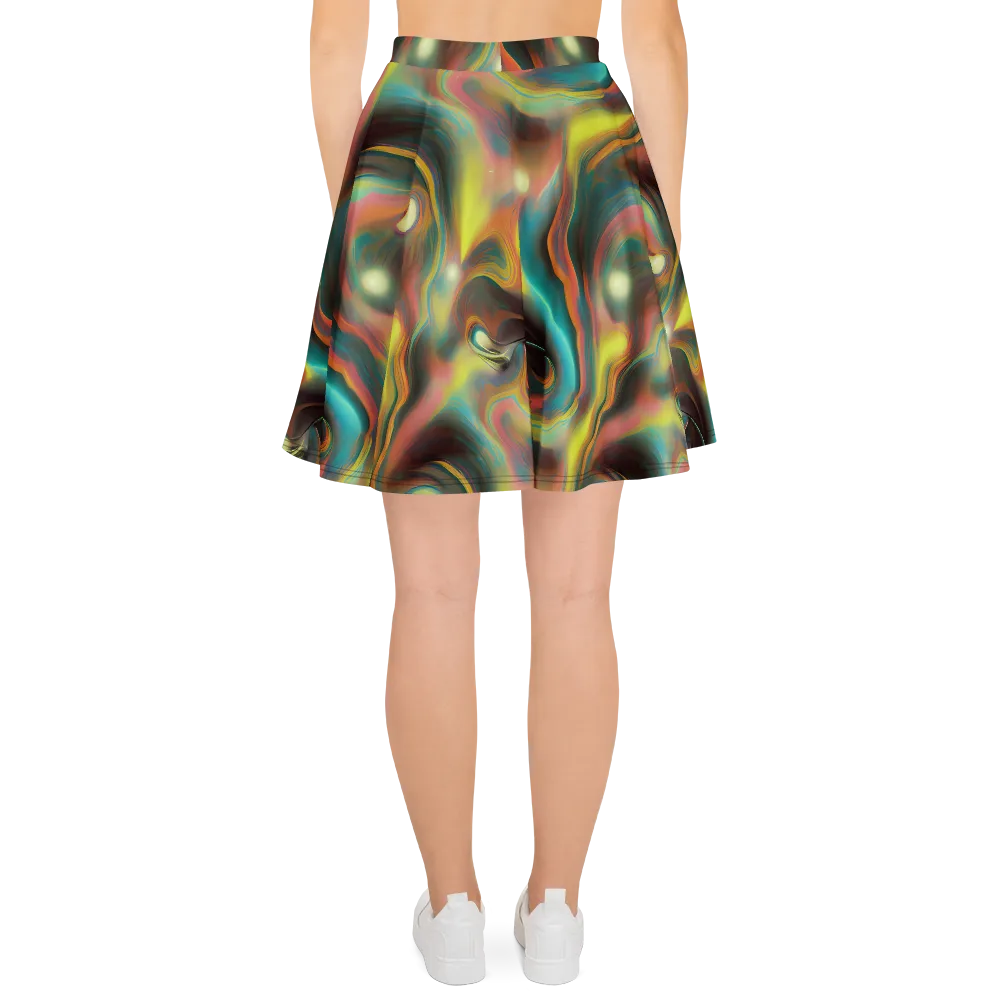 Soulfire Embrace on Skater Skirt — Back