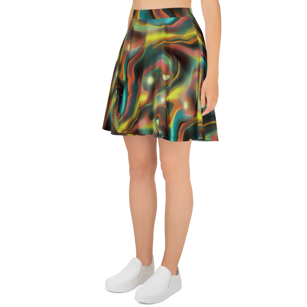 Soulfire Embrace on Skater Skirt — Left