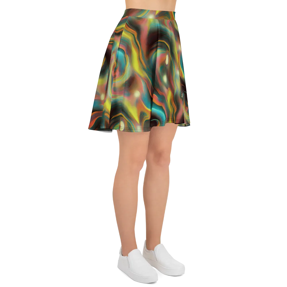 Soulfire Embrace on Skater Skirt — Right