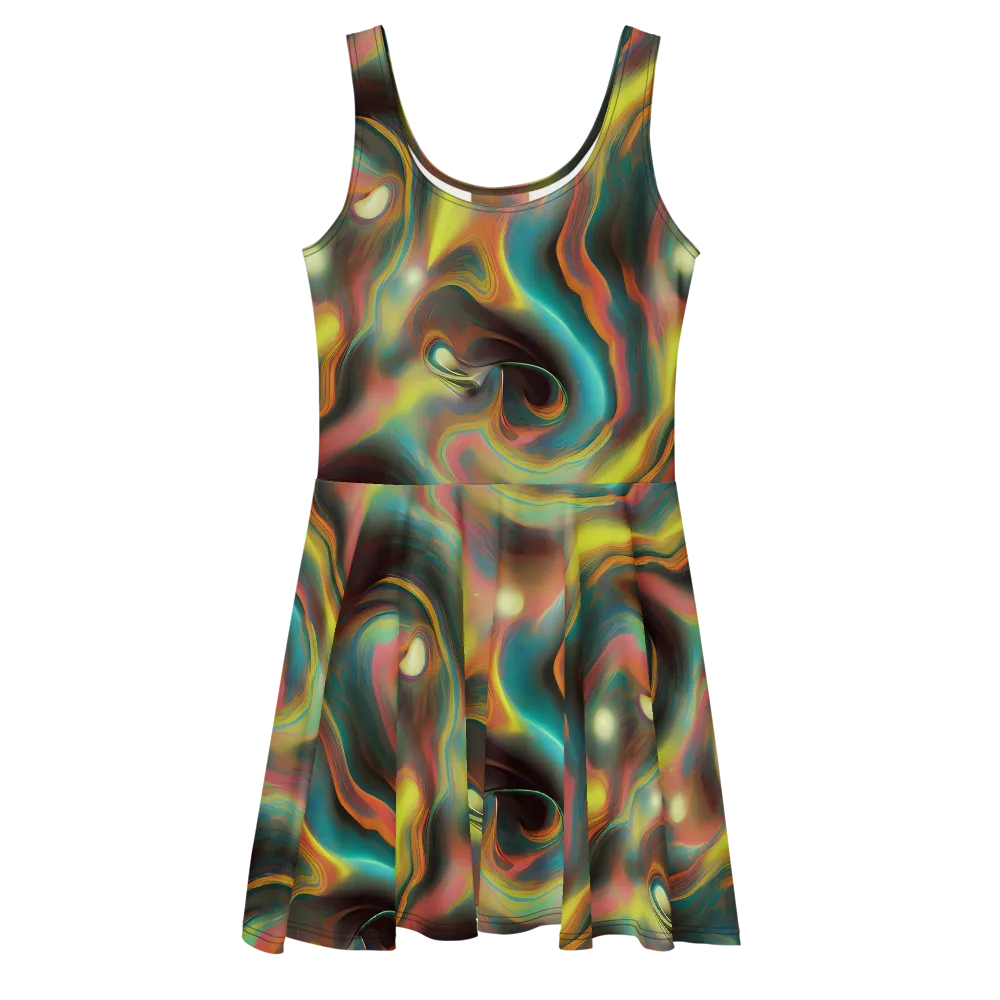 Soulfire Embrace on Skater Dress — Front