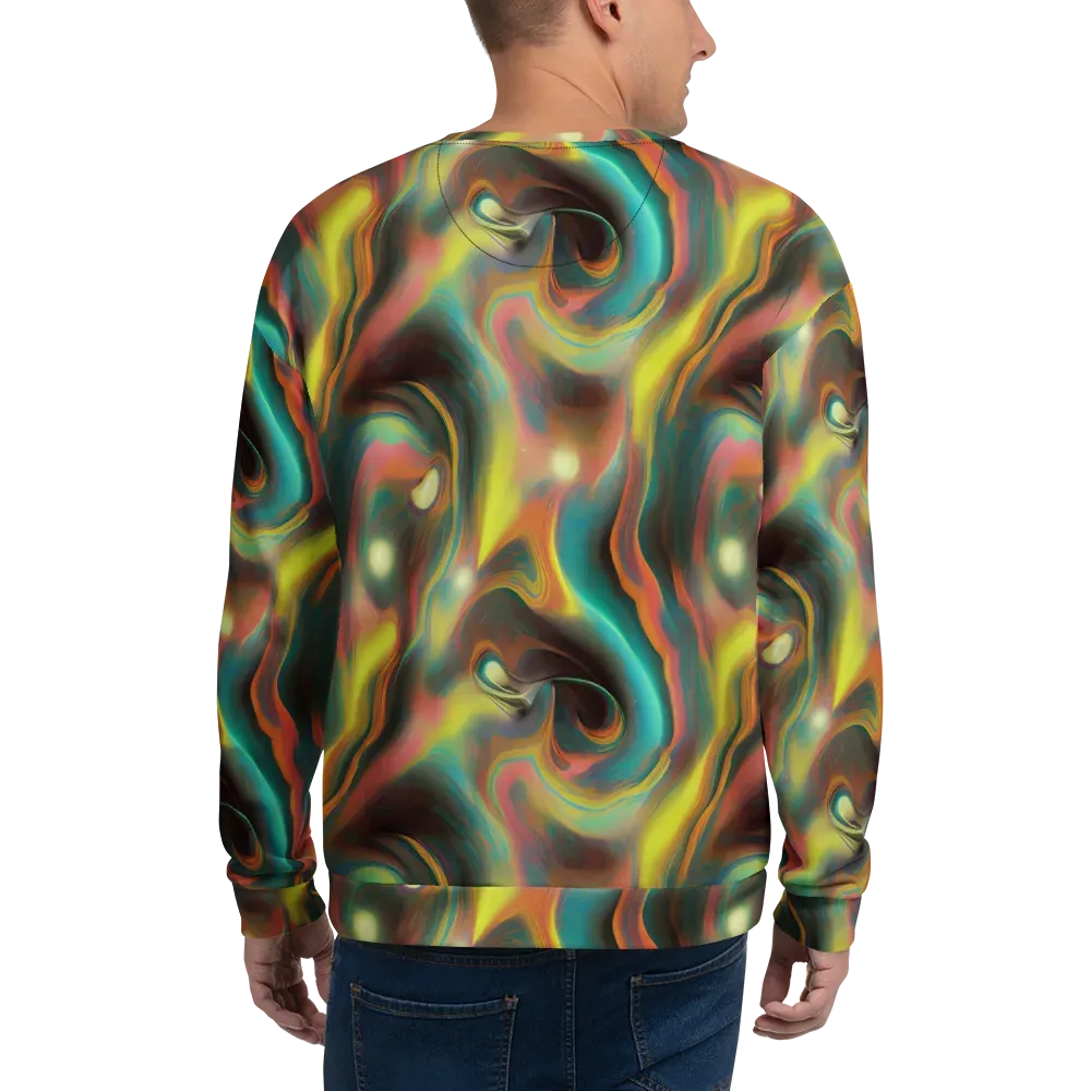 Soulfire Embrace on Sweatshirt — Back