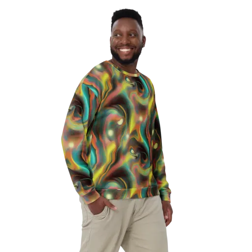 Soulfire Embrace on a Sweatshirt