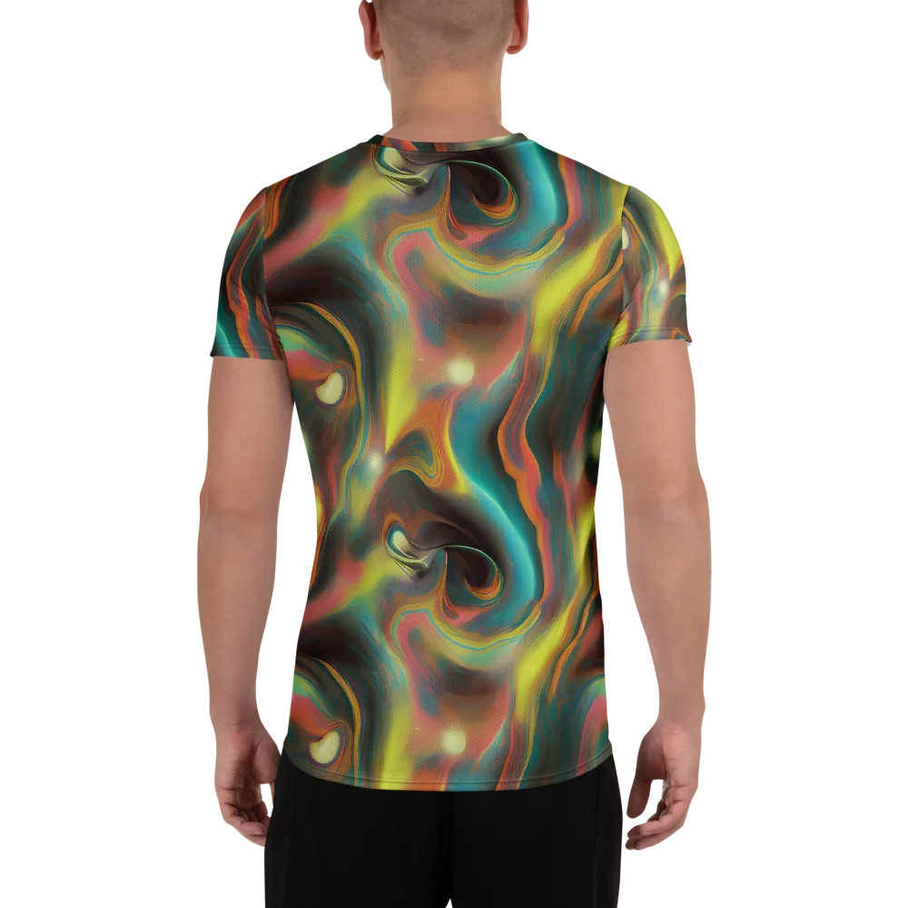 Soulfire Embrace on Men's Athletic T-Shirt — Back