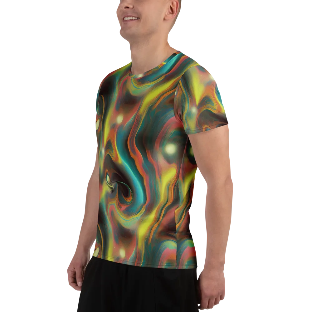 Soulfire Embrace on Men's Athletic T-Shirt — Left