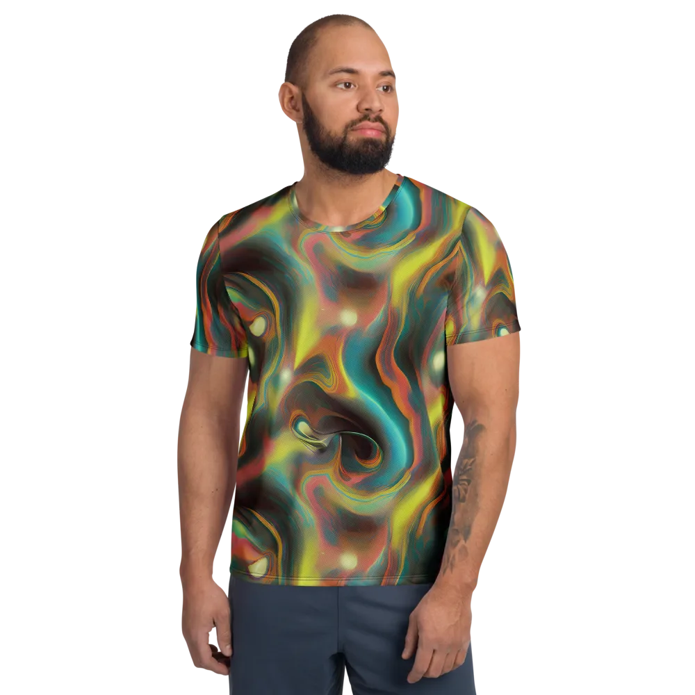 Soulfire Embrace on Men's Athletic T-Shirt — Front