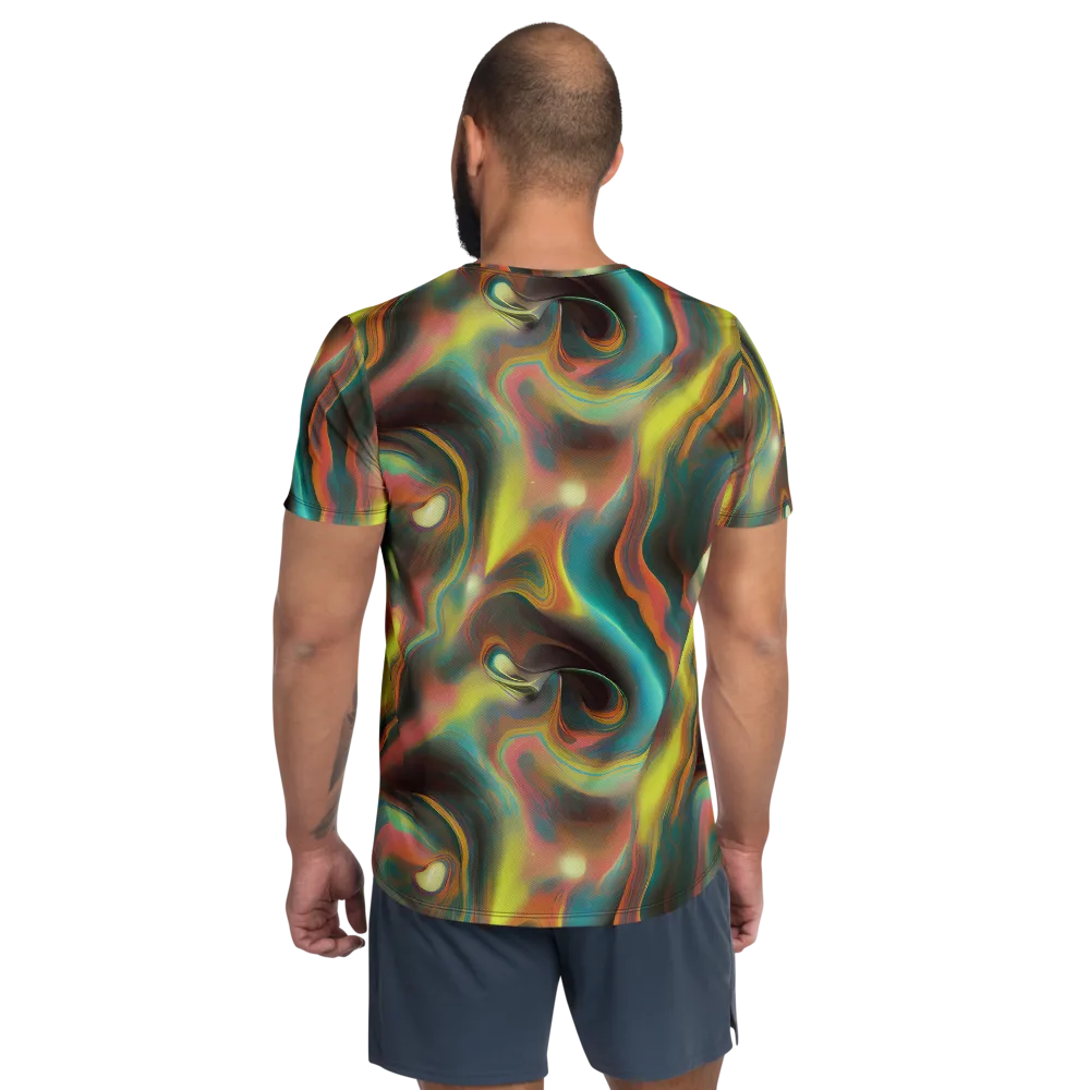 Soulfire Embrace on Men's Athletic T-Shirt — Back