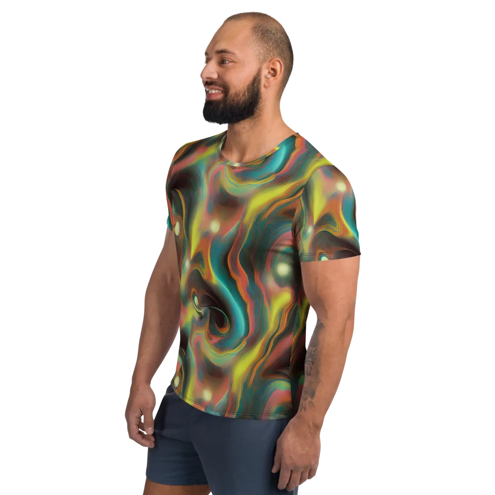 Soulfire Embrace on Men's Athletic T-Shirt — Left