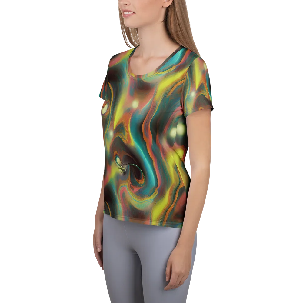 Soulfire Embrace on Women's Athletic T-Shirt — Left