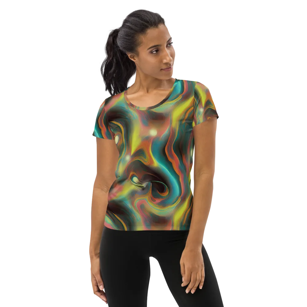 Soulfire Embrace on Women's Athletic T-Shirt — Front
