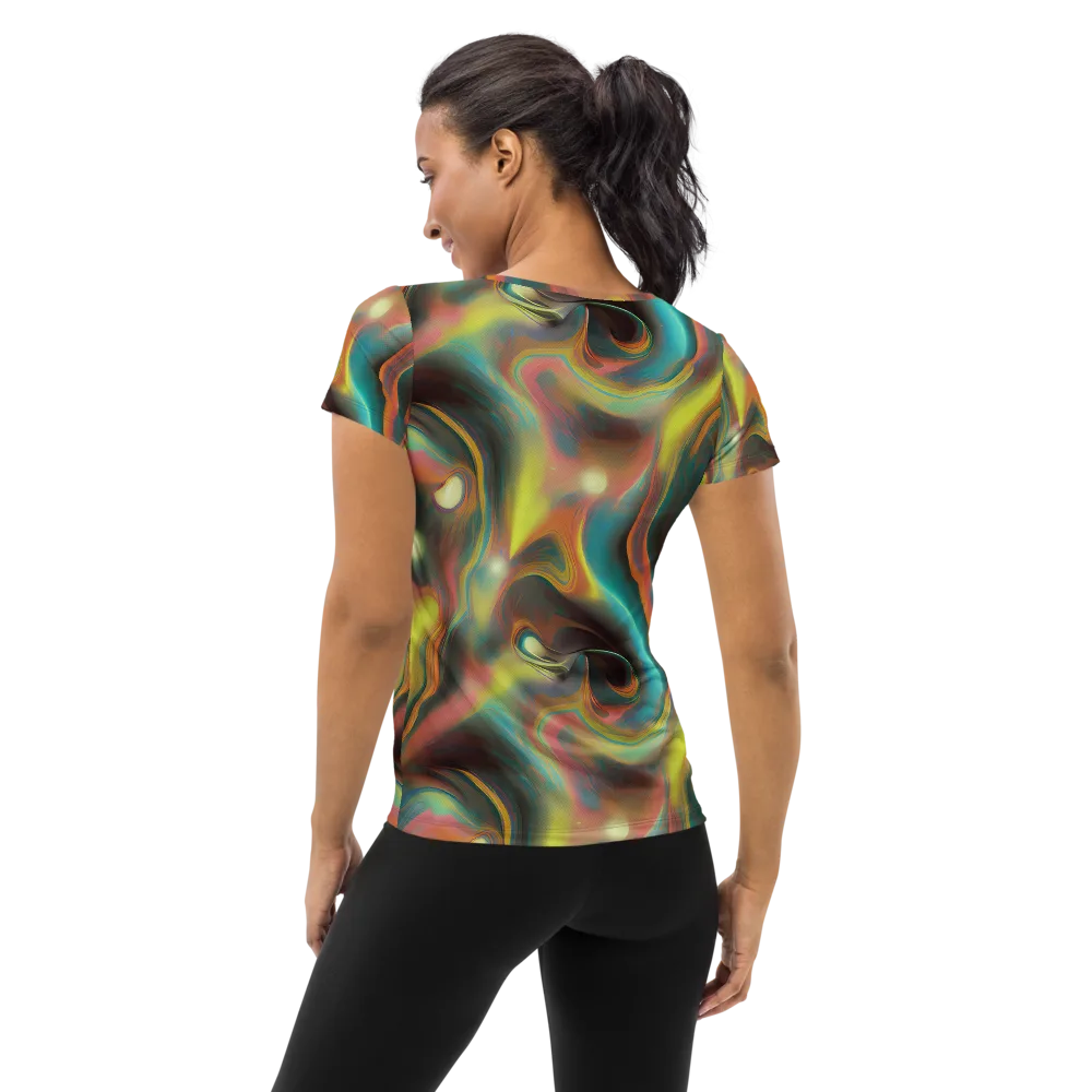 Soulfire Embrace on Women's Athletic T-Shirt — Back