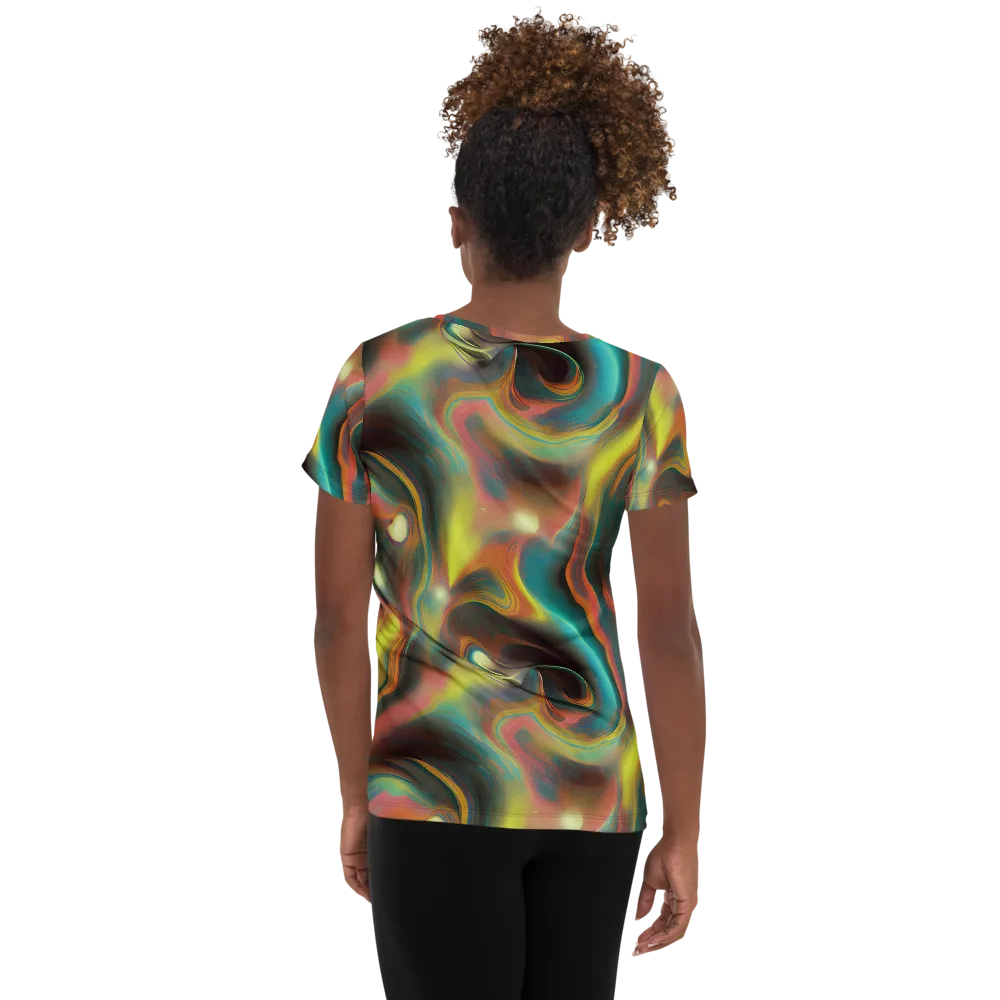 Soulfire Embrace on Women's Athletic T-Shirt — Back