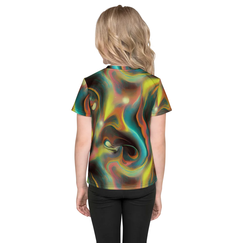 Soulfire Embrace on Kids Crew Neck T-Shirt — Back