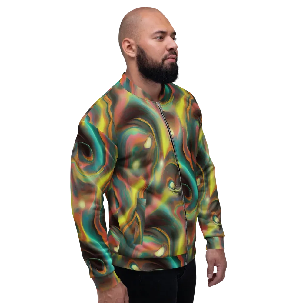 Soulfire Embrace on Bomber Jacket — Right