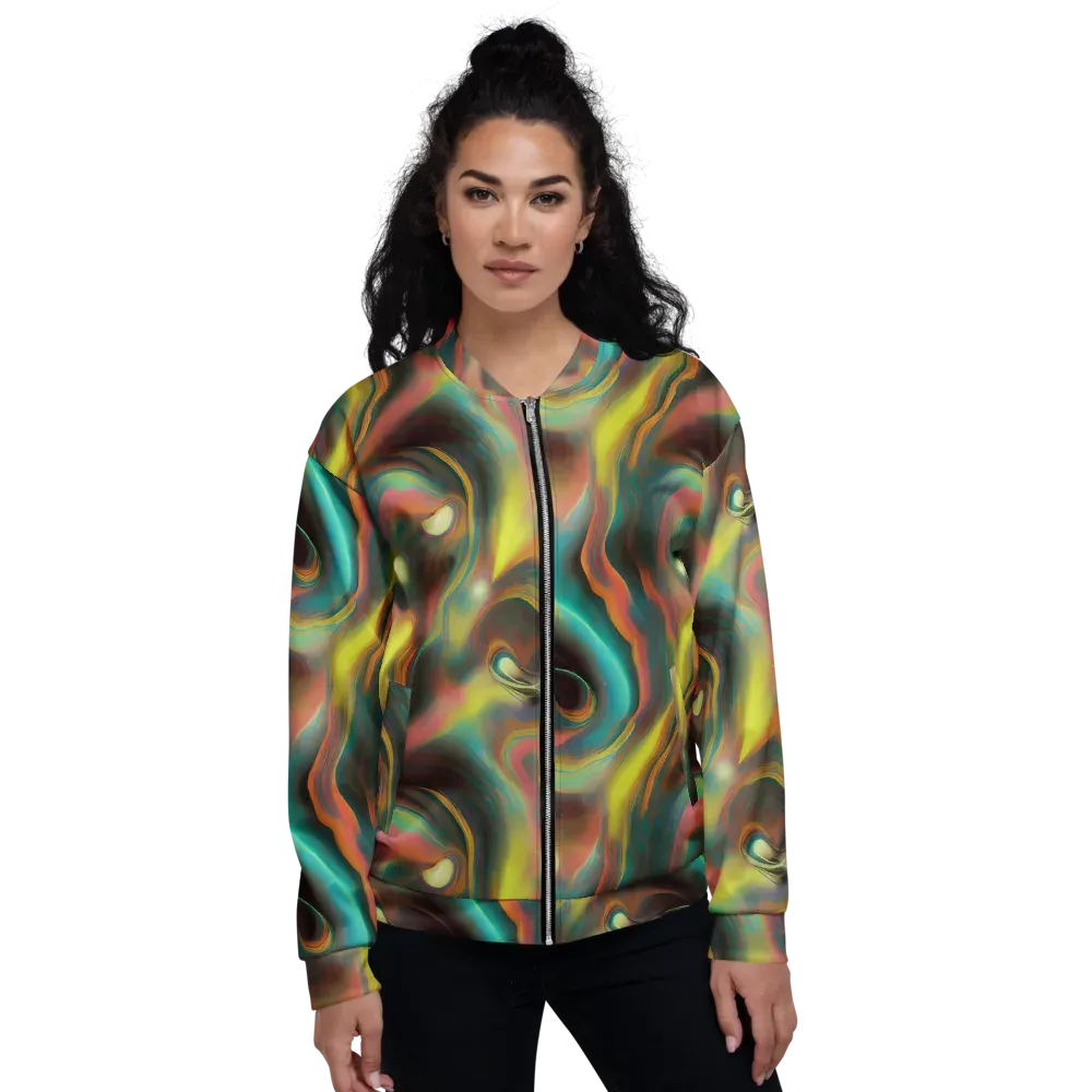 Soulfire Embrace on Bomber Jacket — Front