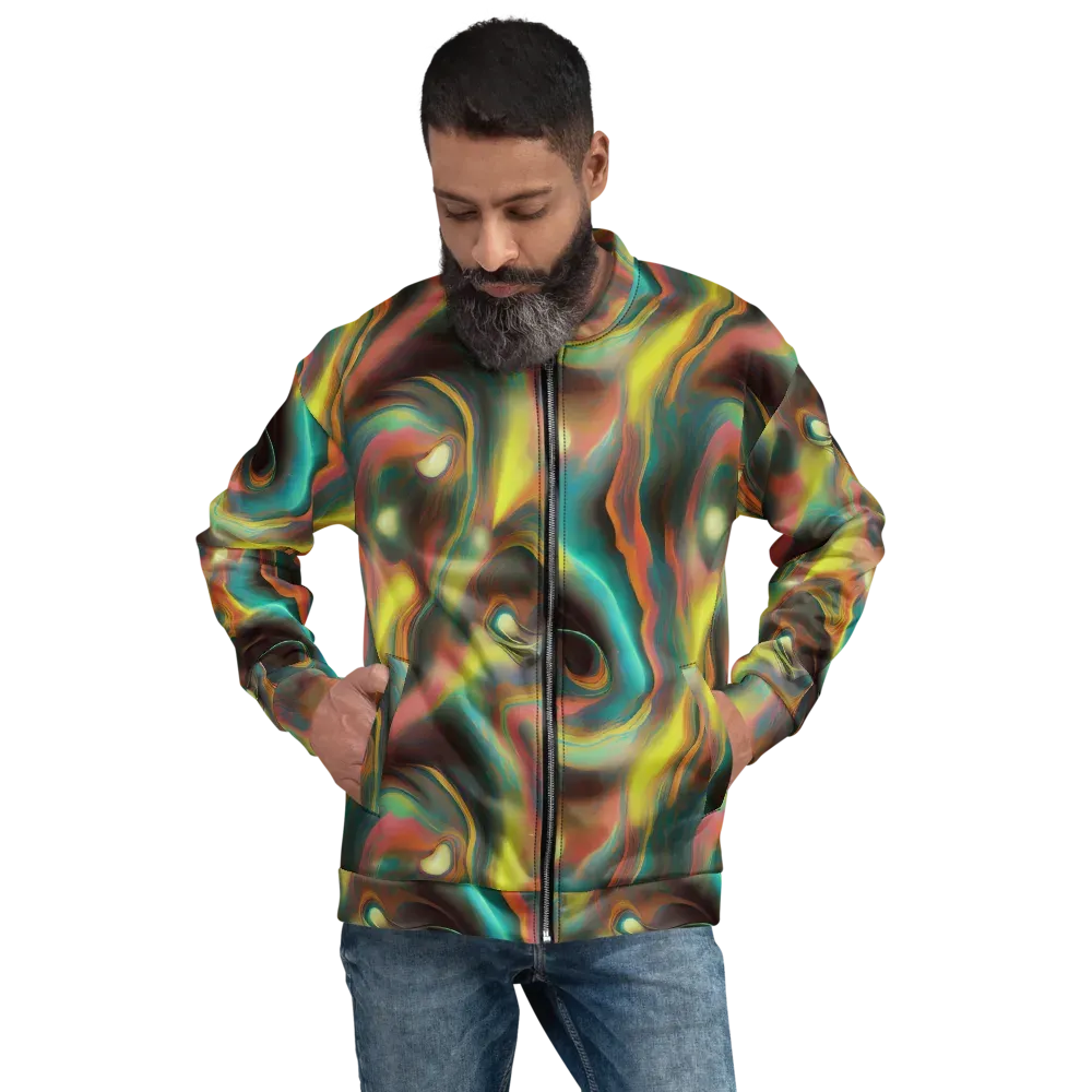 Soulfire Embrace on Bomber Jacket — Front