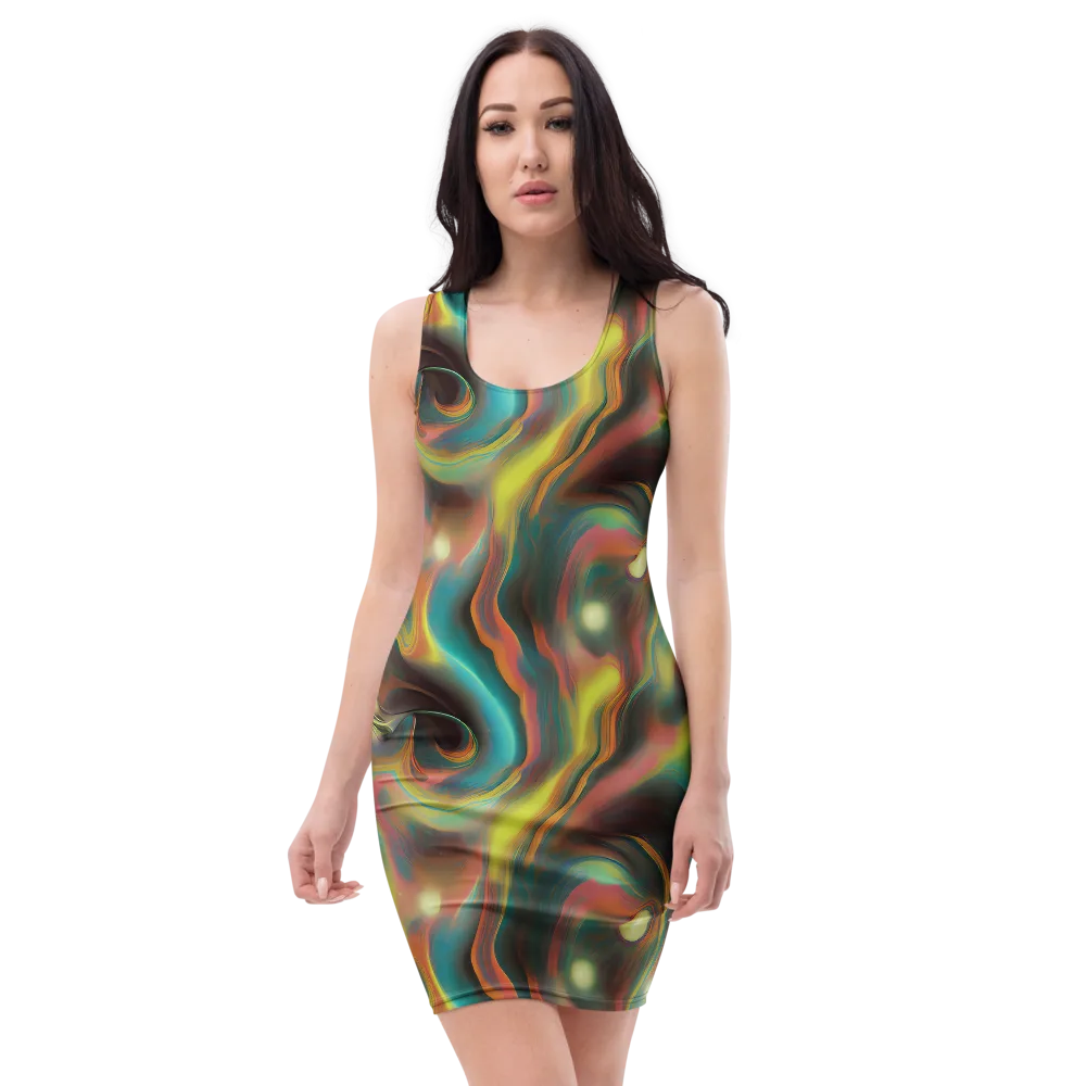 Soulfire Embrace on Bodycon Dress — Front