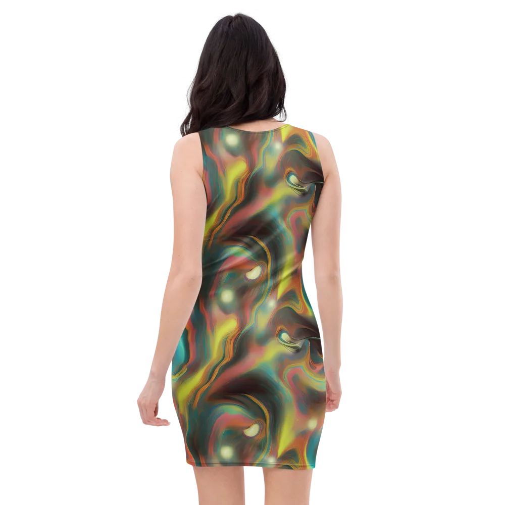 Soulfire Embrace on Bodycon Dress — Back